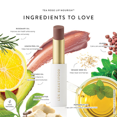 Luk Beautifood Lip Nourish Organic Lipstick Tea Rose