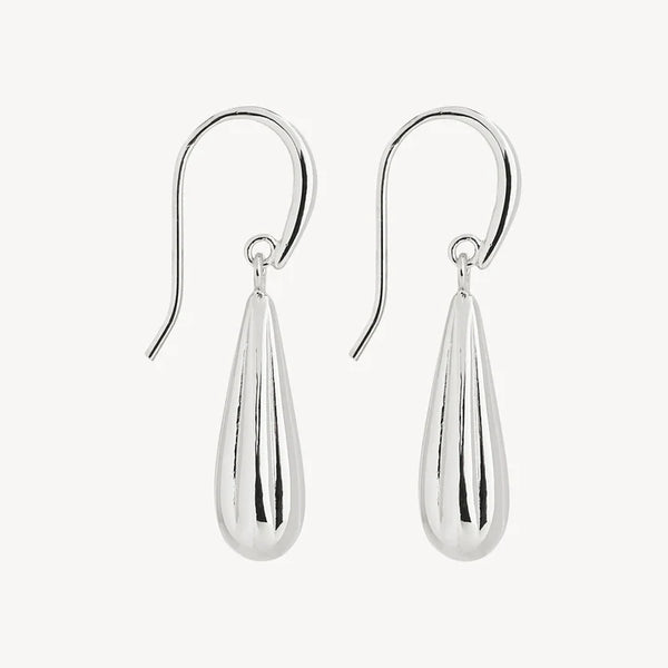 Najo Raya Baton Silver Earrings