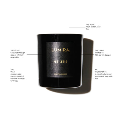 Lumira Glass Scented Candle No 352