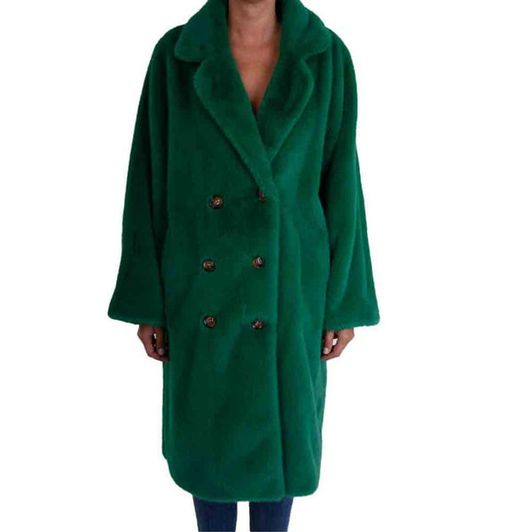 Palme Oversized Geen Faux Fur Coat