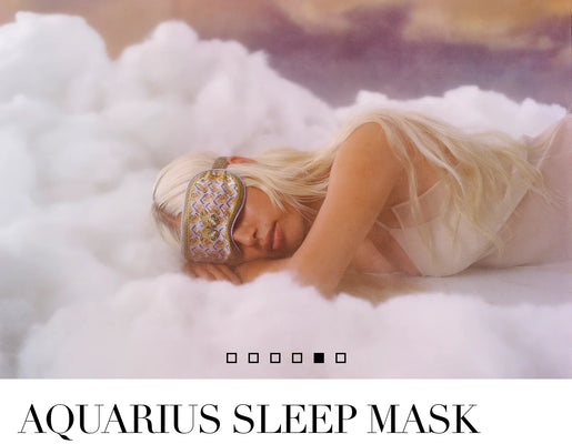 Slip Pure Silk Eye Mask Zodiac Aquarius