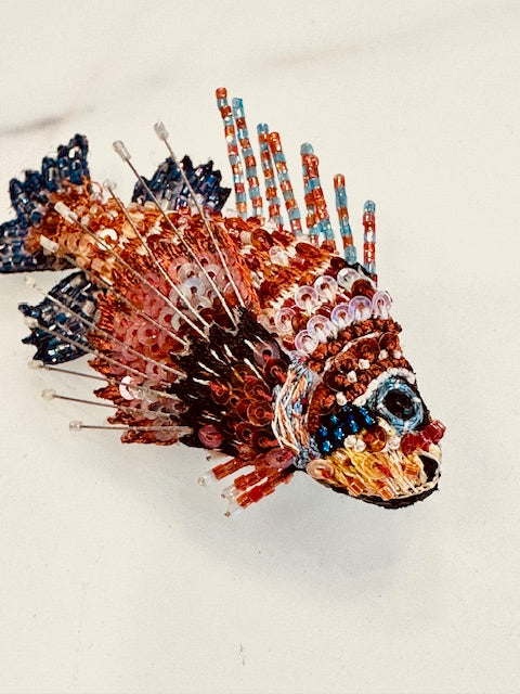 Trovelore Lion Fish Brooch