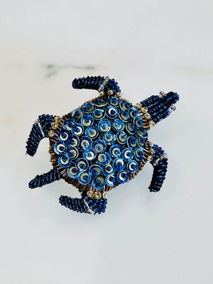 Trovelore Brooch Blue Sea Turtle