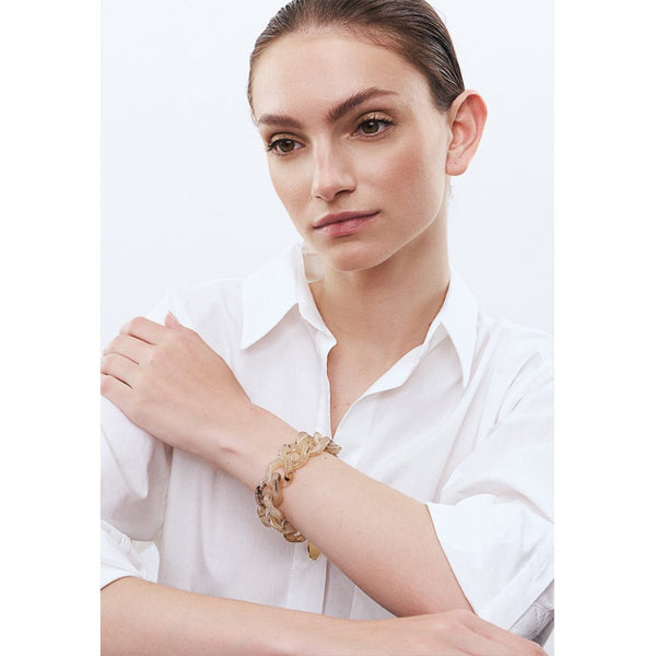 Vanessa Baroni Flat Chain Light Bernstein Bracelet