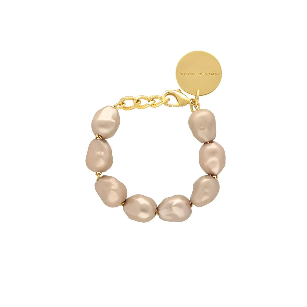 Vanessa Baroni Organic Champagne Pearl Bracelet