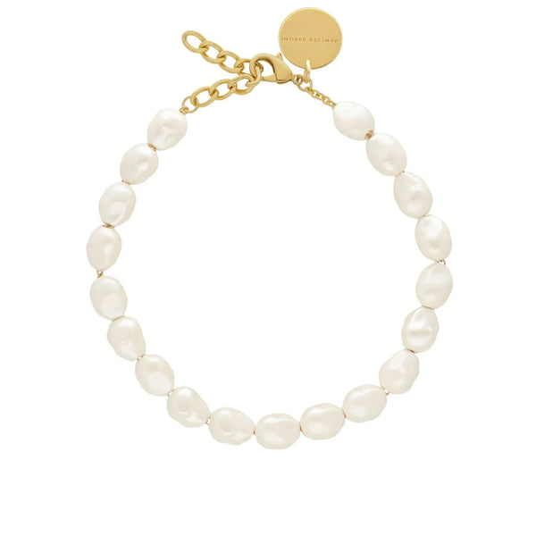 Vanessa Baroni Short Pearl Necklace