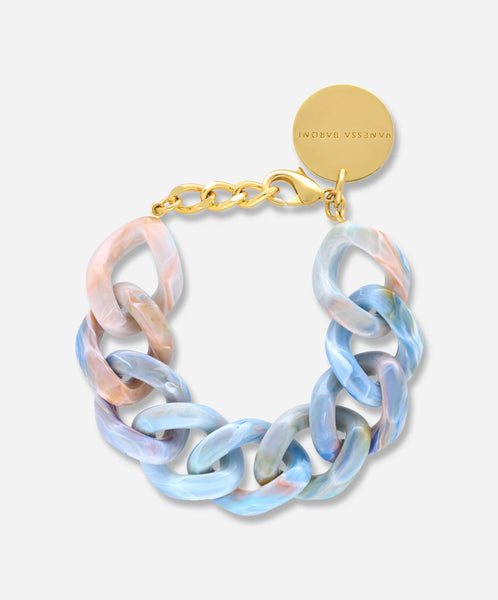 Vanessa Baroni Flat Chain Sea Wave Bracelet