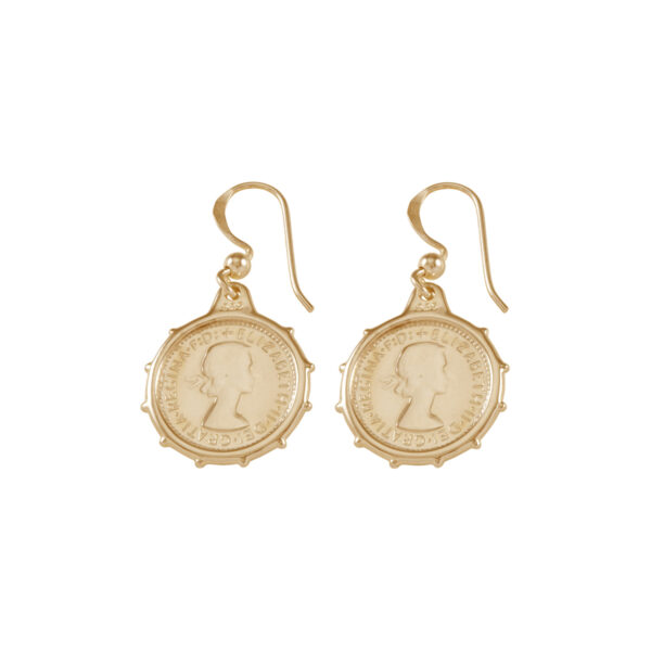 Von Treskow Coin Threepence Earrings