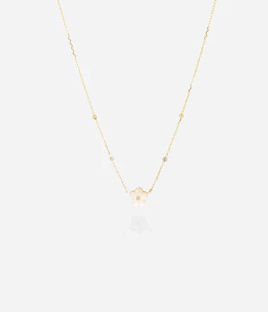 Zag Bijoux Vahine Gold Mother of Pearl Necklace