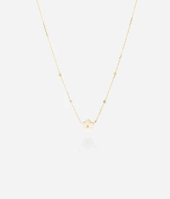 Zag Bijoux Vahine Gold Mother of Pearl Necklace