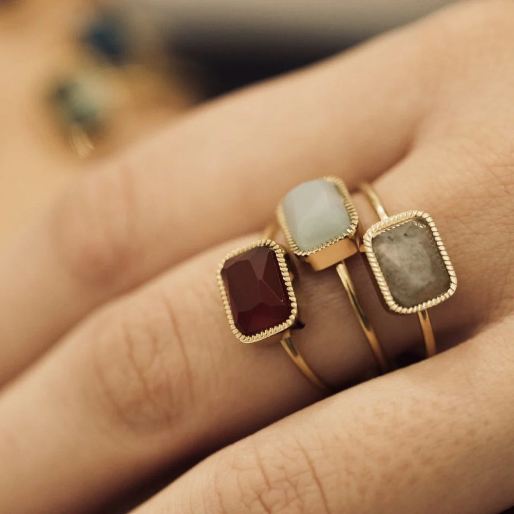 Zag Vera Gold Semi-Precious Stone Ring