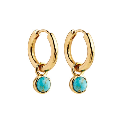 Najo Heavenly Turquoise Gold Earrings