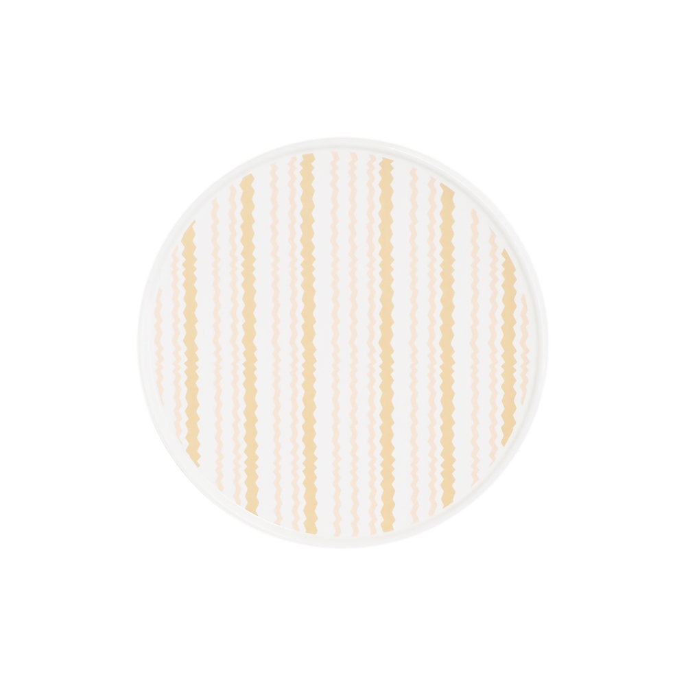 Coterie Studio Zig Zag Plate Brown