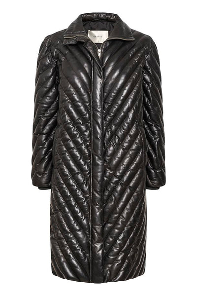 GESTUZ RosellaGZ Puffer Leather Coat
