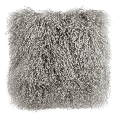 Tibetan Mongolian Wool Cushion Grey - Darcy and Duke - Homeware - Paloma + Co Adelaide Boutique