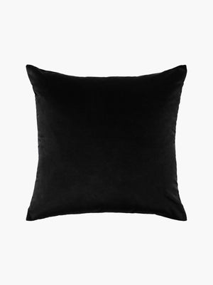 L&M Home Etro Black Velvet and Linen Cushion