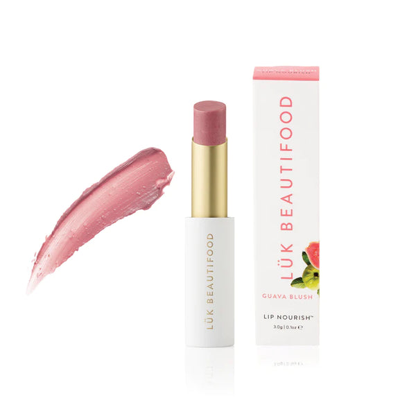 Luk Beautifood Lip Nourish Organic Natural Lipstick Guava Blush