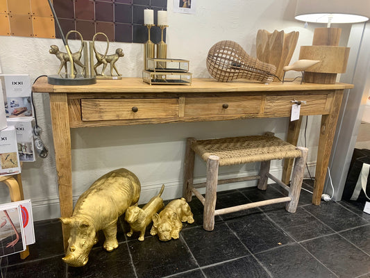 Elm Console Table 3 drawer.