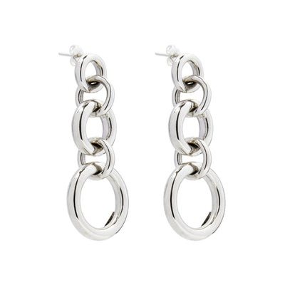 Najo Bolder Drop Silver Earring