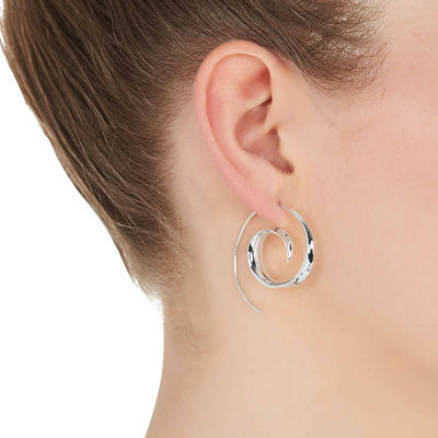 Najo Ravishing Ringlets Silver Earring