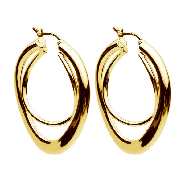 Najo Earring Strudel Yellow Gold Hoop