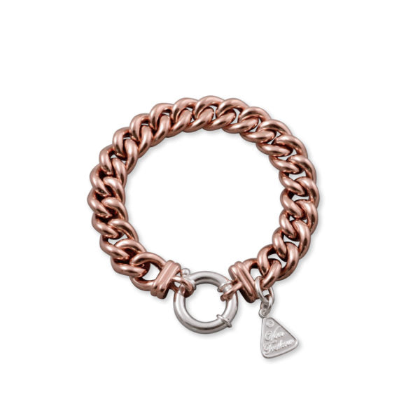 Von Treskow Small Mama Bolt Rose Gold Silver Bracelet