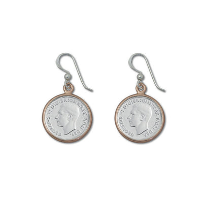 Von Treskow Two Tone Threepence Earrings - Von Treskow - Jewellery - Paloma + Co Adelaide Boutique